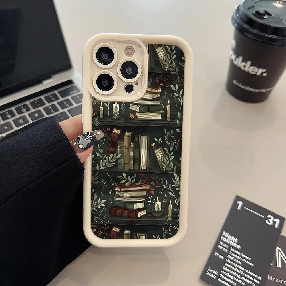 Book Shelf Creative Pattern Phone Case For Samsung Galaxy S26 A56 A36 A26 A55 A35 A54 5G S25 S24 S23 Ultra S22 Plus S21 FE Cover