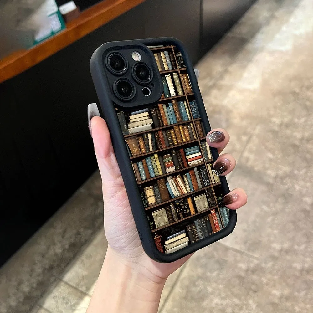 Book Shelf Creative Pattern Phone Case For Samsung Galaxy S26 A56 A36 A26 A55 A35 A54 5G S25 S24 S23 Ultra S22 Plus S21 FE Cover