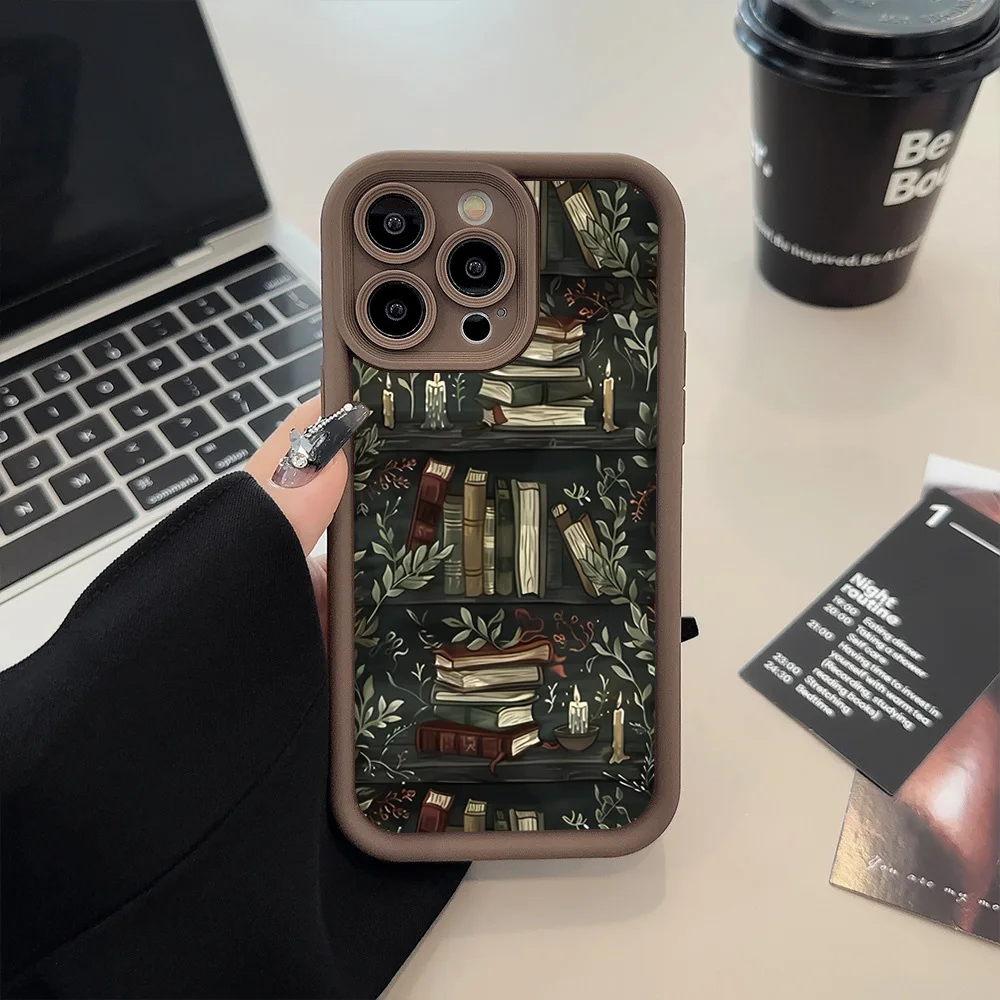 Book Shelf Creative Pattern Phone Case For Samsung Galaxy S26 A56 A36 A26 A55 A35 A54 5G S25 S24 S23 Ultra S22 Plus S21 FE Cover