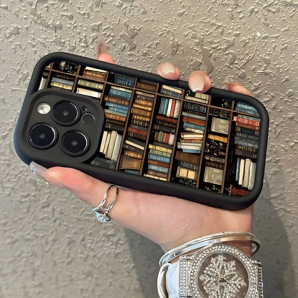 Book Shelf Creative Pattern Phone Case For Samsung Galaxy S26 A56 A36 A26 A55 A35 A54 5G S25 S24 S23 Ultra S22 Plus S21 FE Cover