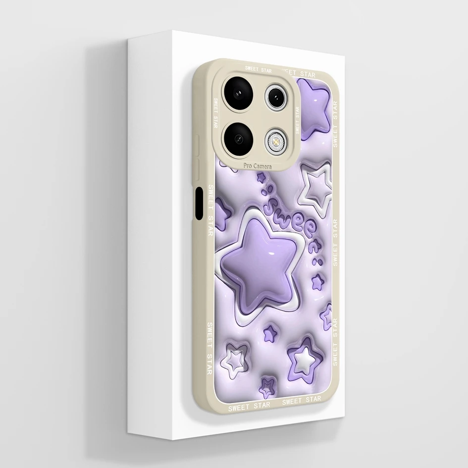 Cover For Xiaomi Redmi Note 13 Pro 4G Cases Coque Cartoon Pattern Cat Liquid Soft Silicone Luxury Bumper For Redmi Note13 Fundas