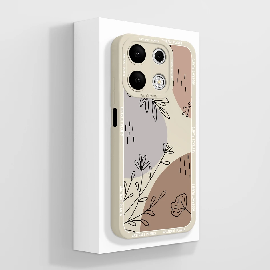 Cover For Xiaomi Redmi Note 13 Pro 4G Cases Coque Cartoon Pattern Cat Liquid Soft Silicone Luxury Bumper For Redmi Note13 Fundas