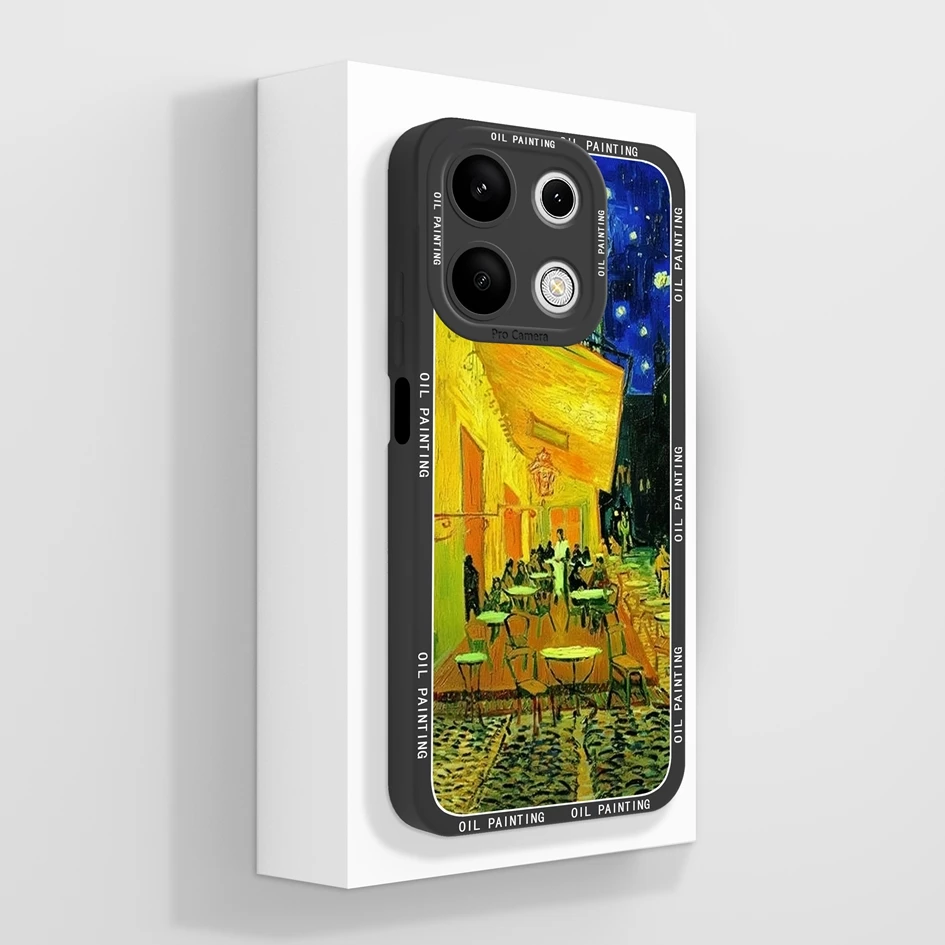 Cover For Xiaomi Redmi Note 13 Pro 4G Cases Coque Cartoon Pattern Cat Liquid Soft Silicone Luxury Bumper For Redmi Note13 Fundas