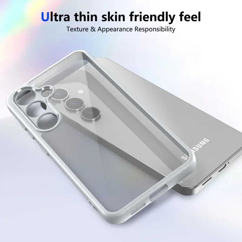 Luxury Matte Acrylic Clear Hard Case For Samsung Galaxy A56 A36 5G A26 A16 A07 A25 A55 A35 A54 A34 A53 M56 M53 A06 A33 Cover
