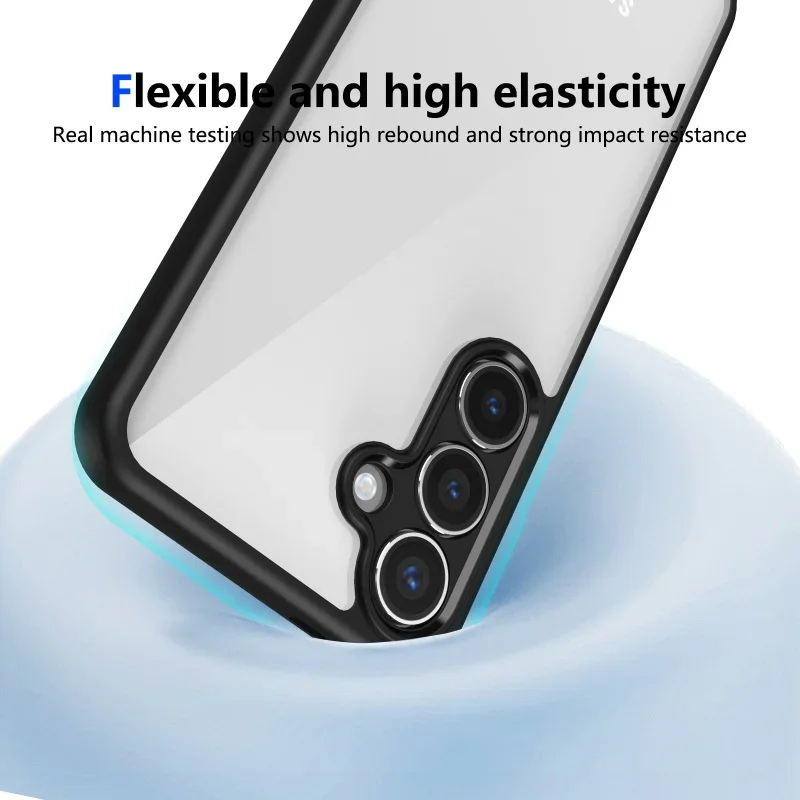 Luxury Matte Acrylic Clear Hard Case For Samsung Galaxy A56 A36 5G A26 A16 A07 A25 A55 A35 A54 A34 A53 M56 M53 A06 A33 Cover