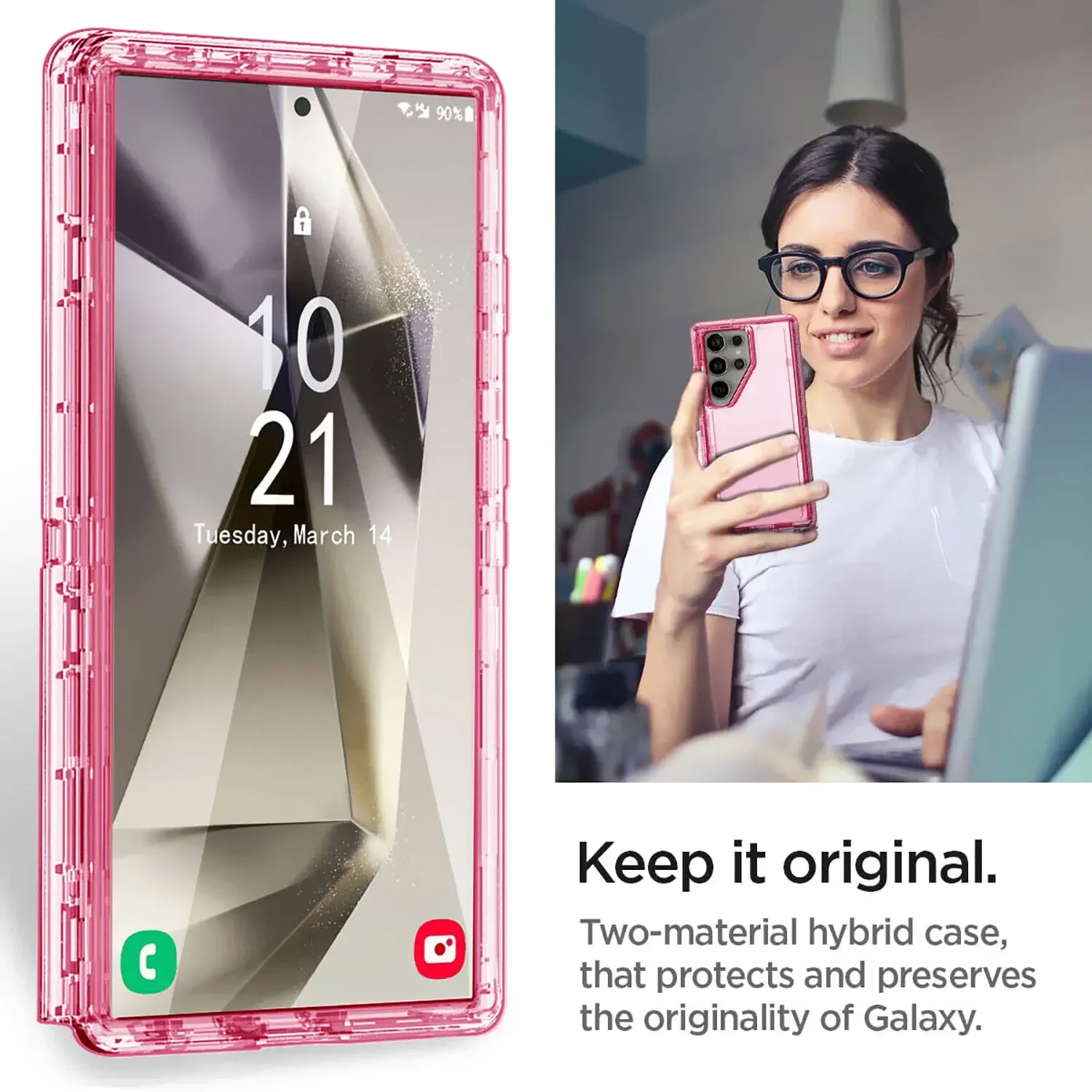 Heavy Duty Transparent Bumper Shockproof Otterbox Case for Samsung Galaxy S25 Ultra S23 S20 S22 S21 S24 Note 20 Protec Cover
