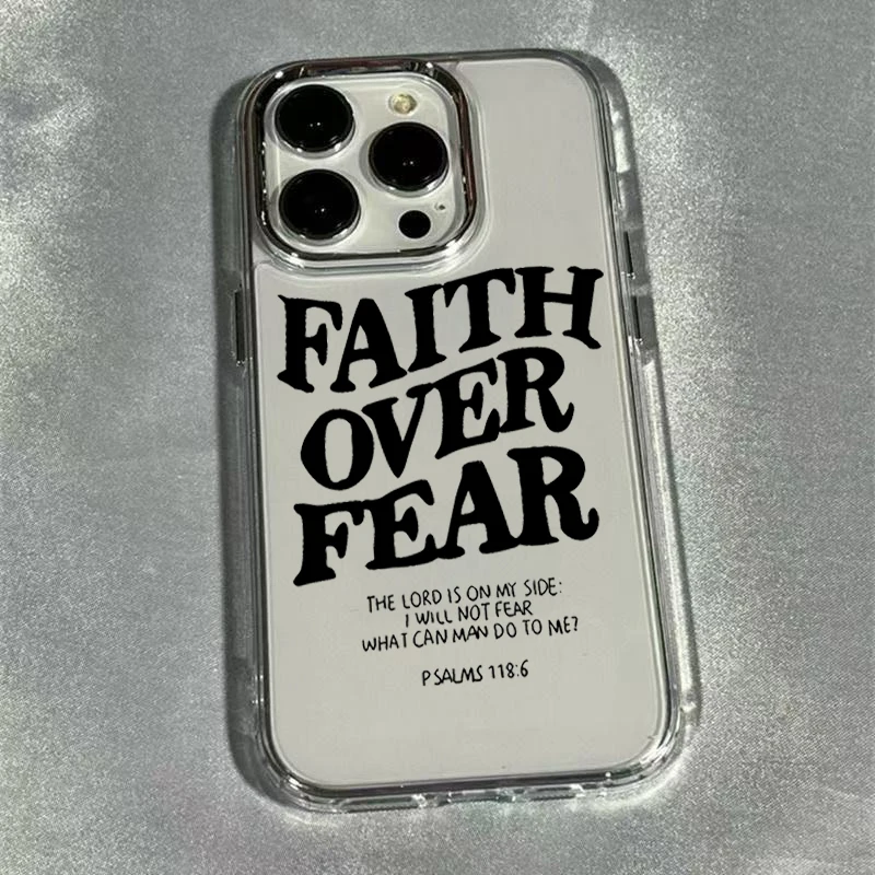 Creative English Letters Phone Case For iPhone 17 16e 16 15 14 13 12 11 Pro Max X XR XS 8 7 Air Plus SE2 Transparent Soft Cover