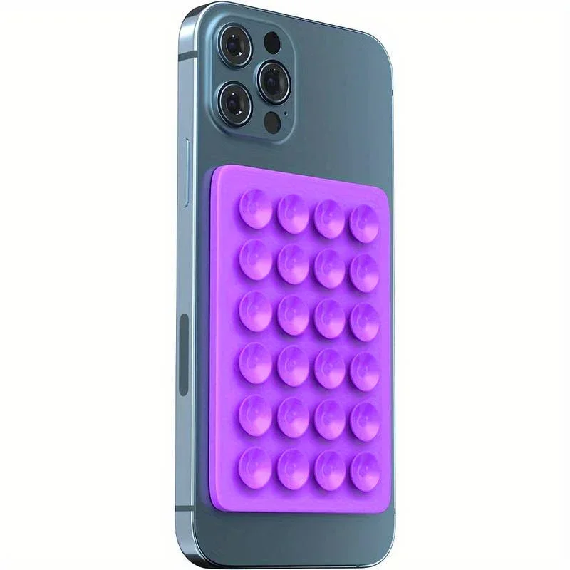 Double Sided Silicone Suction Cup Phone Holder Silicon Phone Accessory Compatible with Iphone /Android, Ideal for Use on Mirrors