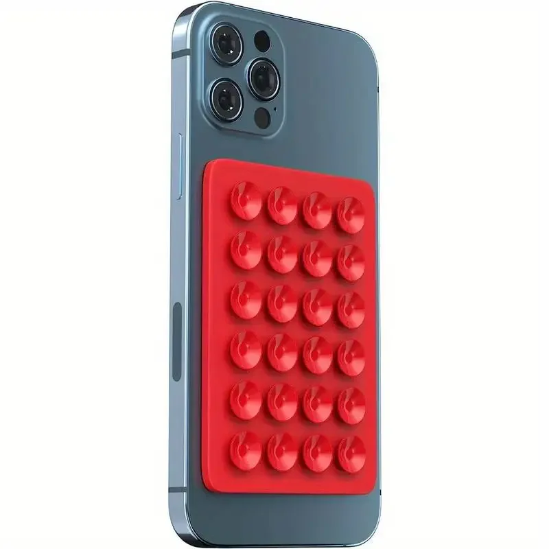 Double Sided Silicone Suction Cup Phone Holder Silicon Phone Accessory Compatible with Iphone /Android, Ideal for Use on Mirrors