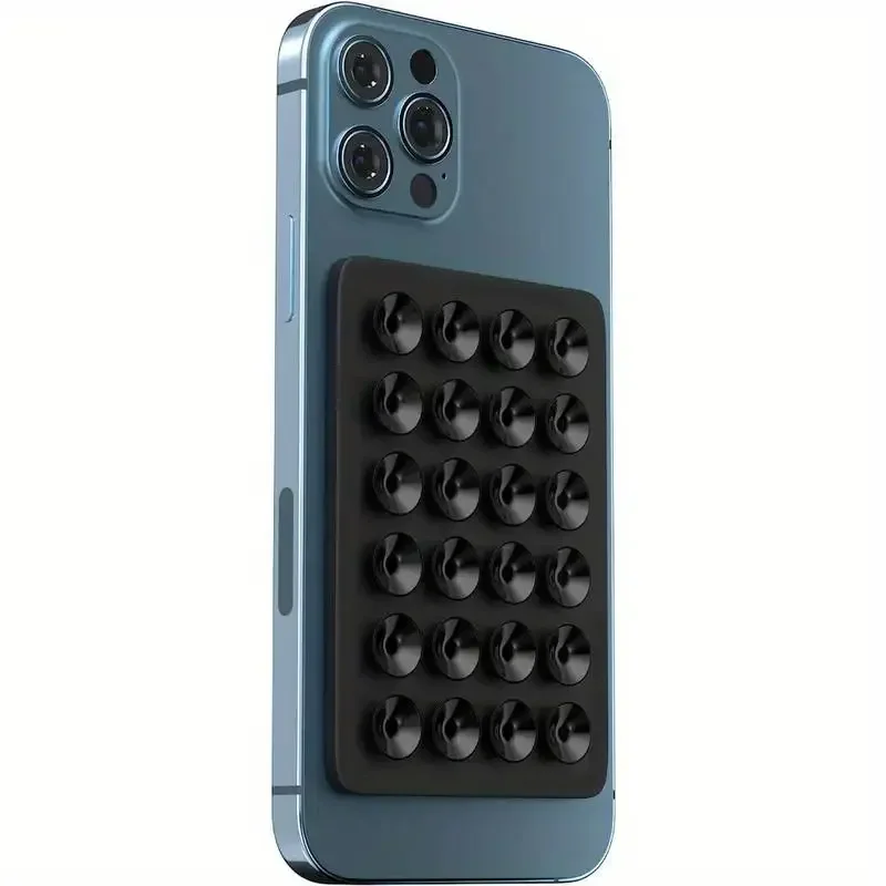 Double Sided Silicone Suction Cup Phone Holder Silicon Phone Accessory Compatible with Iphone /Android, Ideal for Use on Mirrors