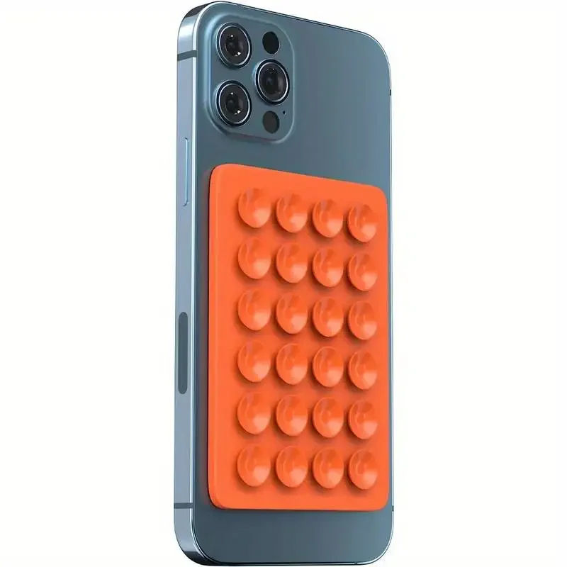 Double Sided Silicone Suction Cup Phone Holder Silicon Phone Accessory Compatible with Iphone /Android, Ideal for Use on Mirrors