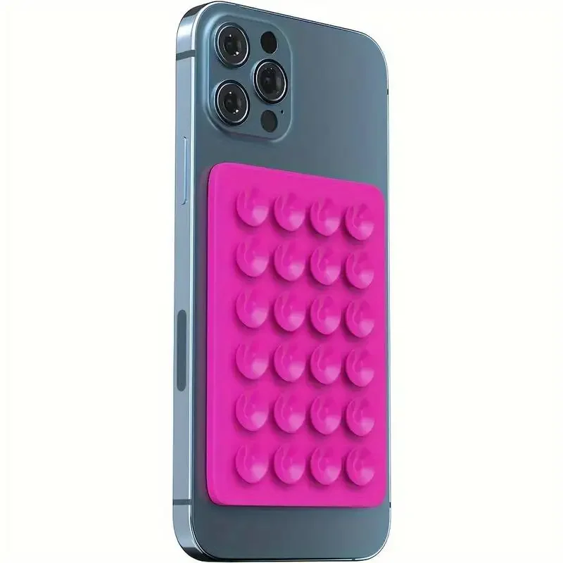 Double Sided Silicone Suction Cup Phone Holder Silicon Phone Accessory Compatible with Iphone /Android, Ideal for Use on Mirrors