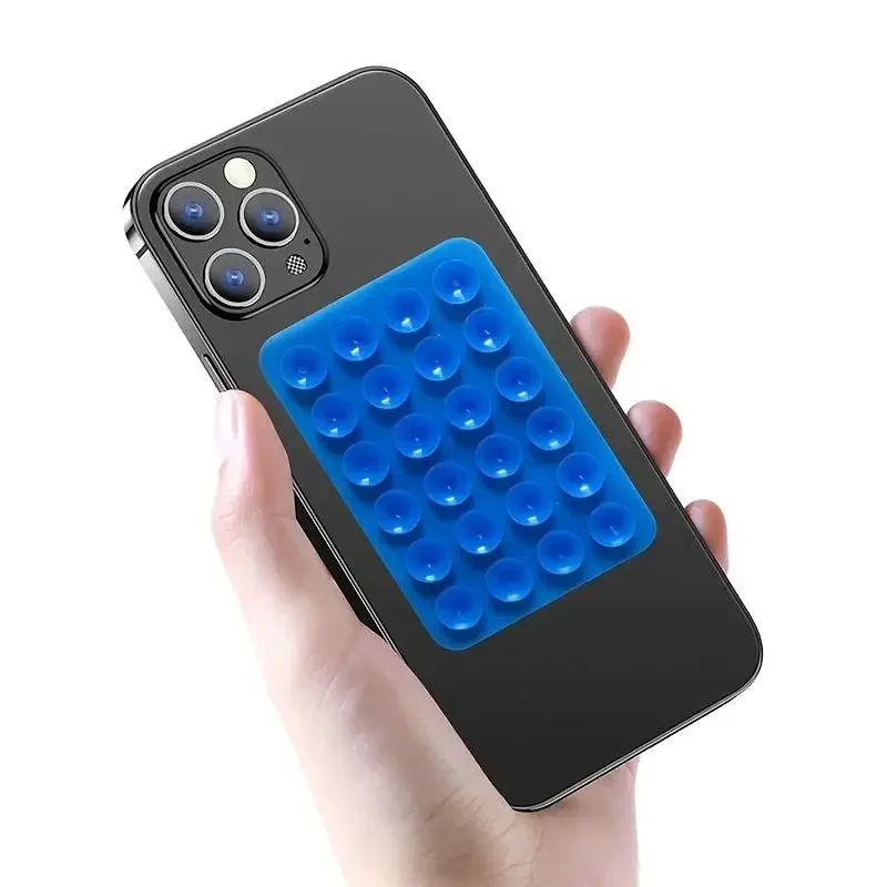 Double Sided Silicone Suction Cup Phone Holder Silicon Phone Accessory Compatible with Iphone /Android, Ideal for Use on Mirrors