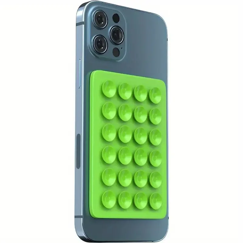 Double Sided Silicone Suction Cup Phone Holder Silicon Phone Accessory Compatible with Iphone /Android, Ideal for Use on Mirrors
