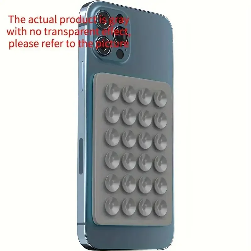 Double Sided Silicone Suction Cup Phone Holder Silicon Phone Accessory Compatible with Iphone /Android, Ideal for Use on Mirrors