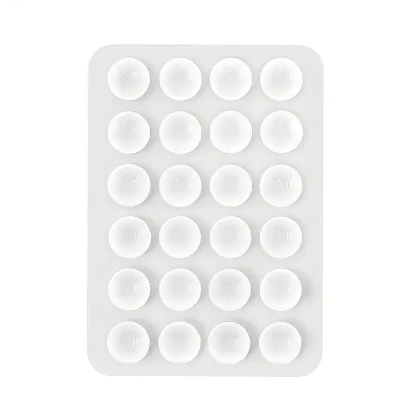 Double Sided Silicone Suction Cup Phone Holder Silicon Phone Accessory Compatible with Iphone /Android, Ideal for Use on Mirrors