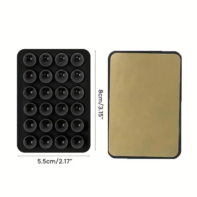 Double Sided Silicone Suction Cup Phone Holder Silicon Phone Accessory Compatible with Iphone /Android, Ideal for Use on Mirrors