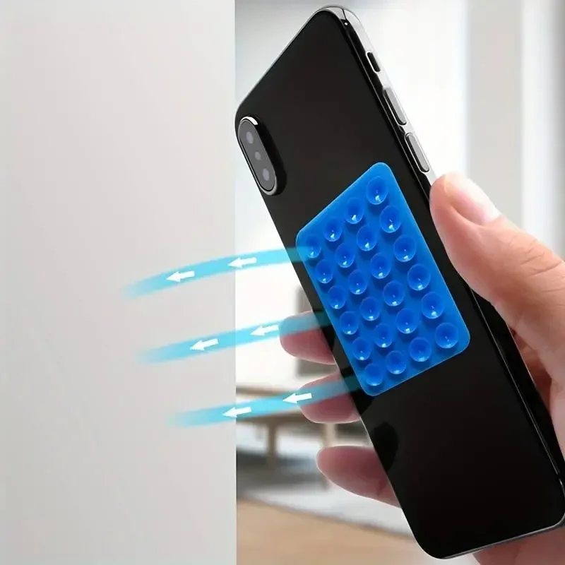 Double Sided Silicone Suction Cup Phone Holder Silicon Phone Accessory Compatible with Iphone /Android, Ideal for Use on Mirrors