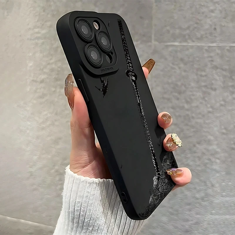For Xiaomi Redmi Note 14 13 12 Pro Plus 5G 12S 11 10 Case The Sword Creative Pattern Protective Cover For Redmi 13 14C 13C Funda