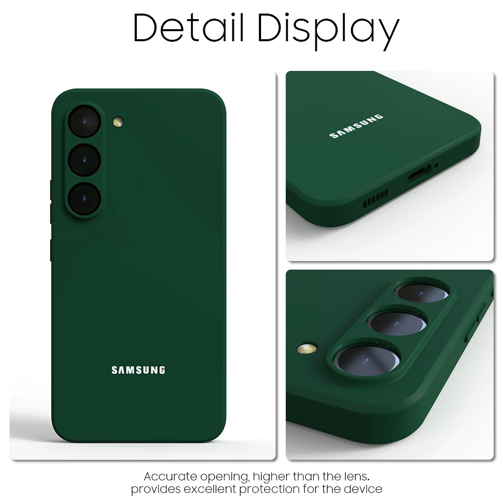 For Samsung Galaxy S24 S25 S23 S22 S21 S10 Plus FE Ultra A55 A54 A35 A16 Silicone Case Shockproof Soft-Touch Back Cover Funda