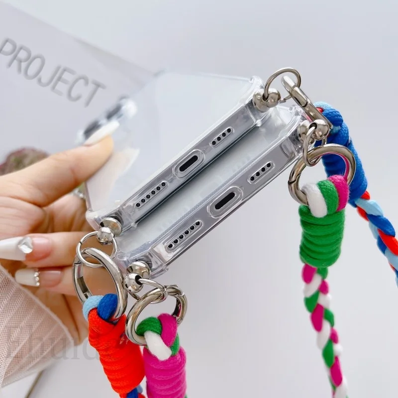 Lanyard Case for Google Pixel 11 9 8 Pro 8A 9A 10 XL Google9 Pixel8 Pixel7 Crossbody Strap Braid Neck Armor Clear TPU Soft Cover