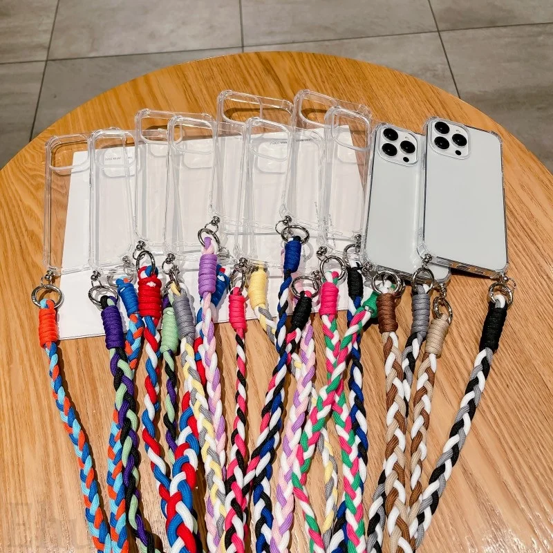 Lanyard Case for Google Pixel 11 9 8 Pro 8A 9A 10 XL Google9 Pixel8 Pixel7 Crossbody Strap Braid Neck Armor Clear TPU Soft Cover