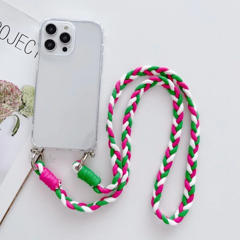 Lanyard Case for Google Pixel 11 9 8 Pro 8A 9A 10 XL Google9 Pixel8 Pixel7 Crossbody Strap Braid Neck Armor Clear TPU Soft Cover