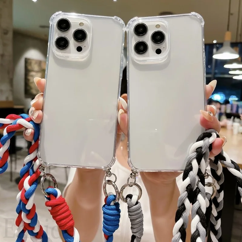 Lanyard Case for Google Pixel 11 9 8 Pro 8A 9A 10 XL Google9 Pixel8 Pixel7 Crossbody Strap Braid Neck Armor Clear TPU Soft Cover