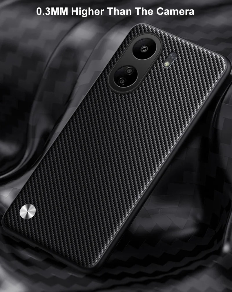 Luxury PU Leather Case For Xiaomi Poco C65 Back Cover Matte Silicone Shockproof Full Protection Phone Case For Redmi 13C 4G