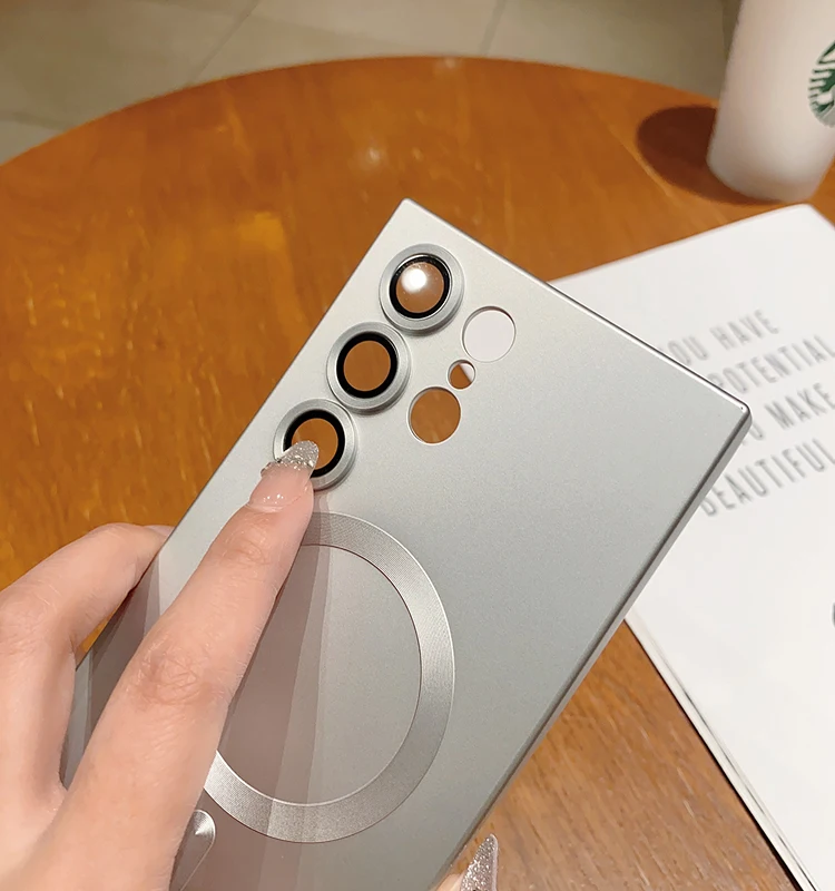 Luxury For Magsafe Magnetic Case For Samsung Galaxy S25 S24 S23 S22 Ultra Plus S21 S20 FE Note 20 A35 A55 A05 A15 Soft TPU Cover