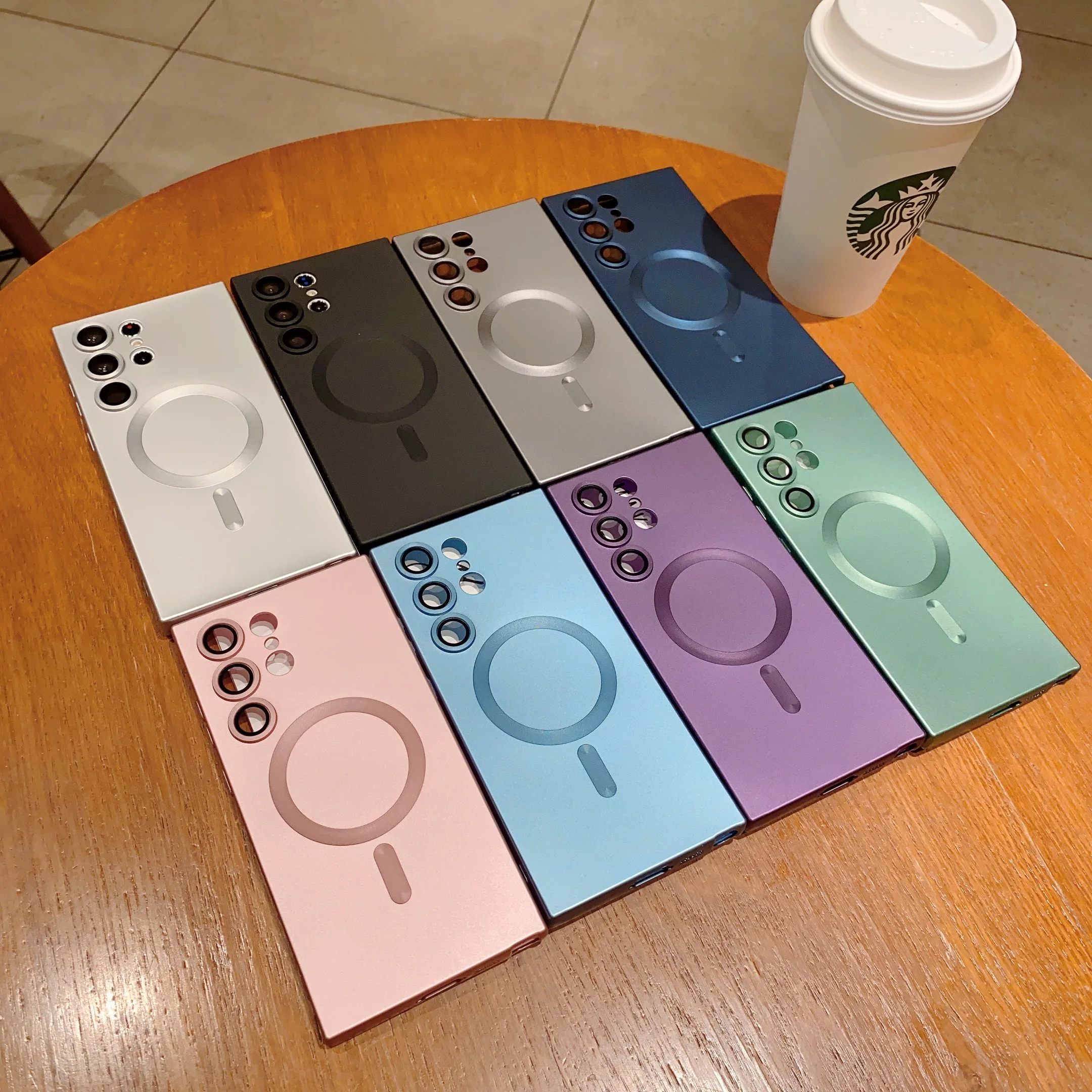 Luxury For Magsafe Magnetic Case For Samsung Galaxy S25 S24 S23 S22 Ultra Plus S21 S20 FE Note 20 A35 A55 A05 A15 Soft TPU Cover