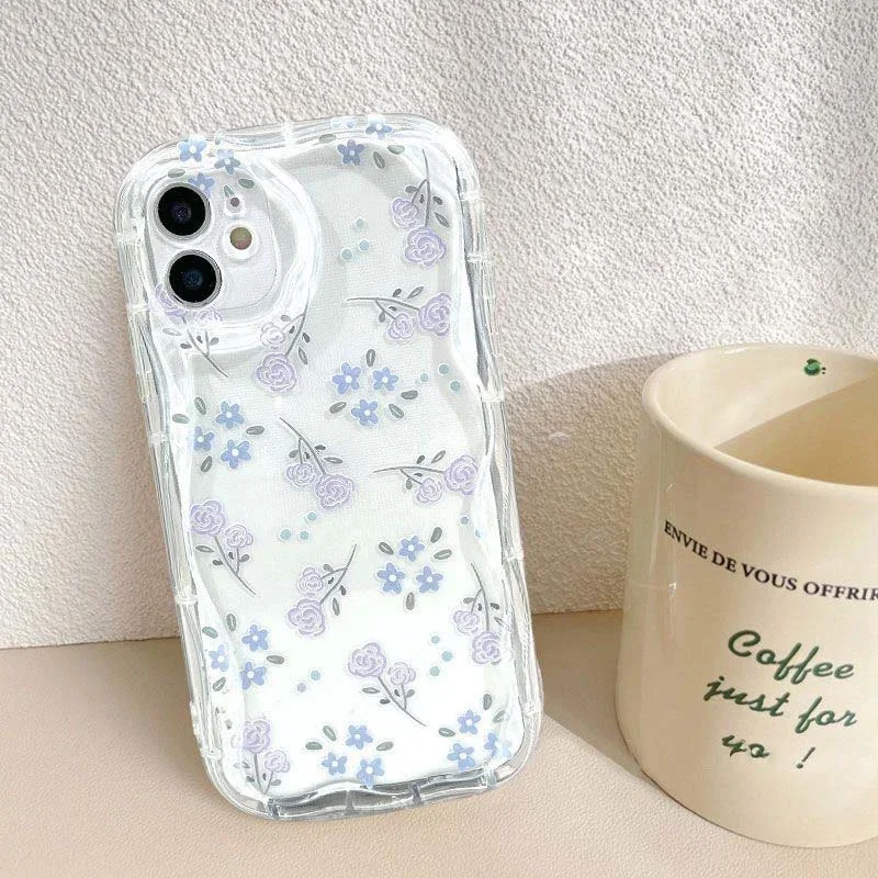 Fresh Oil Painting Daisy Flowers Phone Case For Samsung Galaxy S25 Ultra S24 Plus S25Ultra S25+ S24+ Soft Wavy Edge Cover Cases