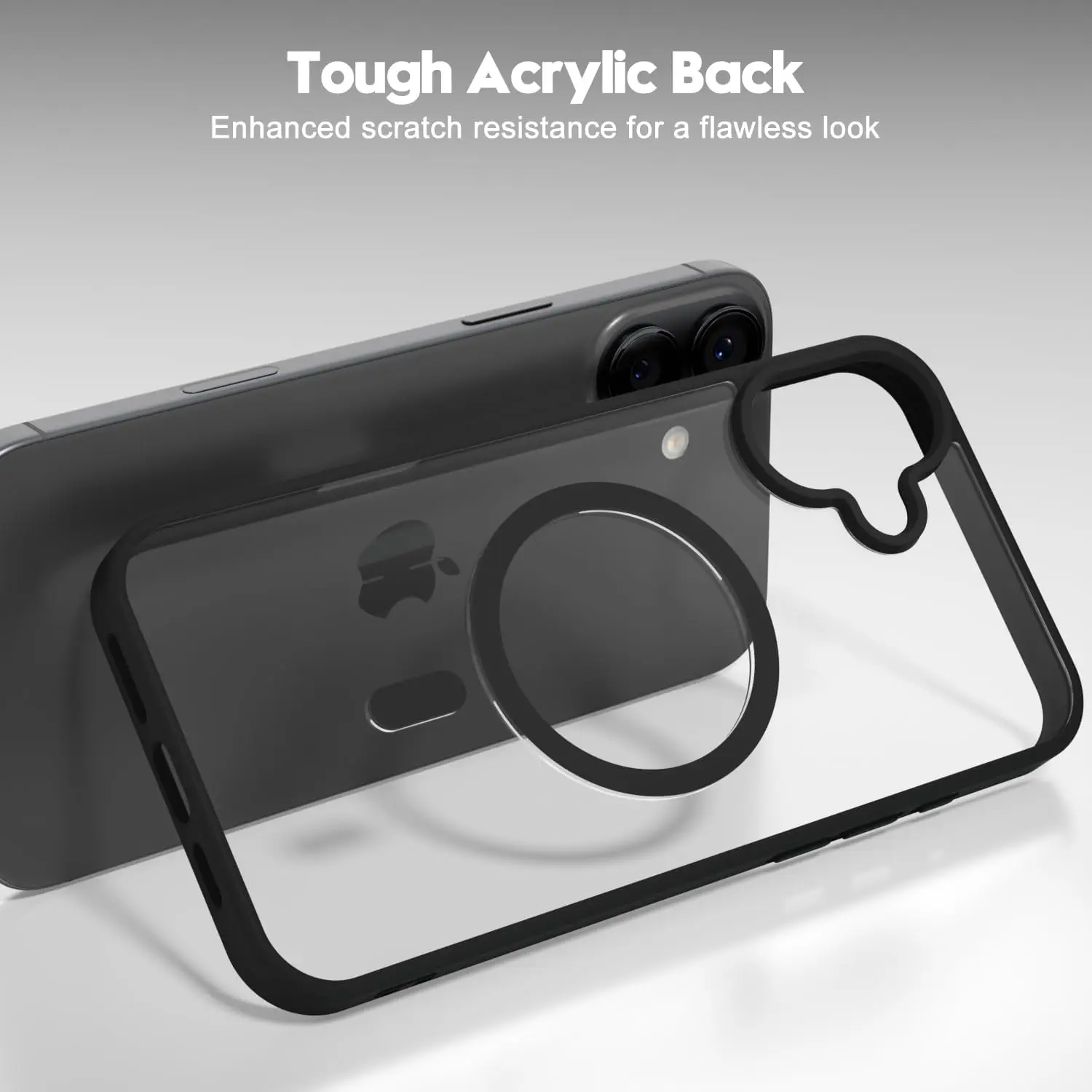 Black Magnetic Case For iPhone 16 Plus 15 Pro Max 14 13 Mini 12 11 X XS XR SE 2022 2020 8 Magsafe Mag Safe Non Yellowing Cover
