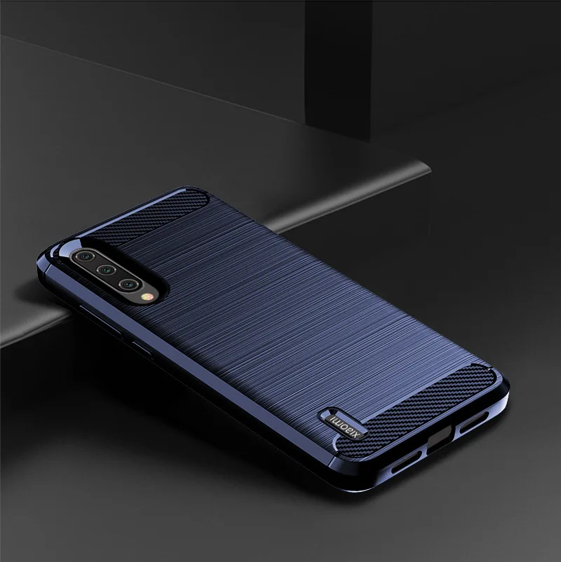 For Xiaomi A3 Mi A3 Case Soft Silicone Protective Back Cover for xaomi mia3 mi a3 Carbon Fiber Soft Phone Cases Coque Fundas
