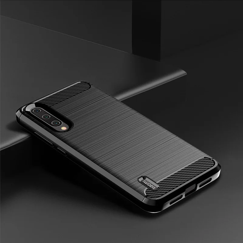 For Xiaomi A3 Mi A3 Case Soft Silicone Protective Back Cover for xaomi mia3 mi a3 Carbon Fiber Soft Phone Cases Coque Fundas