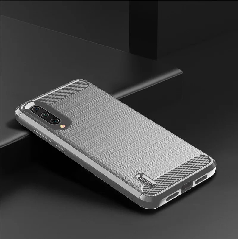 For Xiaomi A3 Mi A3 Case Soft Silicone Protective Back Cover for xaomi mia3 mi a3 Carbon Fiber Soft Phone Cases Coque Fundas