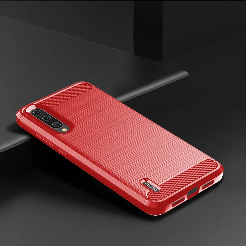 For Xiaomi A3 Mi A3 Case Soft Silicone Protective Back Cover for xaomi mia3 mi a3 Carbon Fiber Soft Phone Cases Coque Fundas