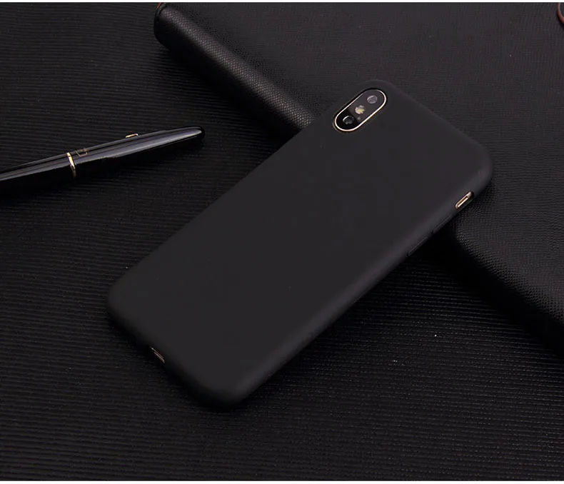 Candy Color Cover Case For iphone X XR XS XS Max Simple Solid Color Ultrathin Soft TPU case