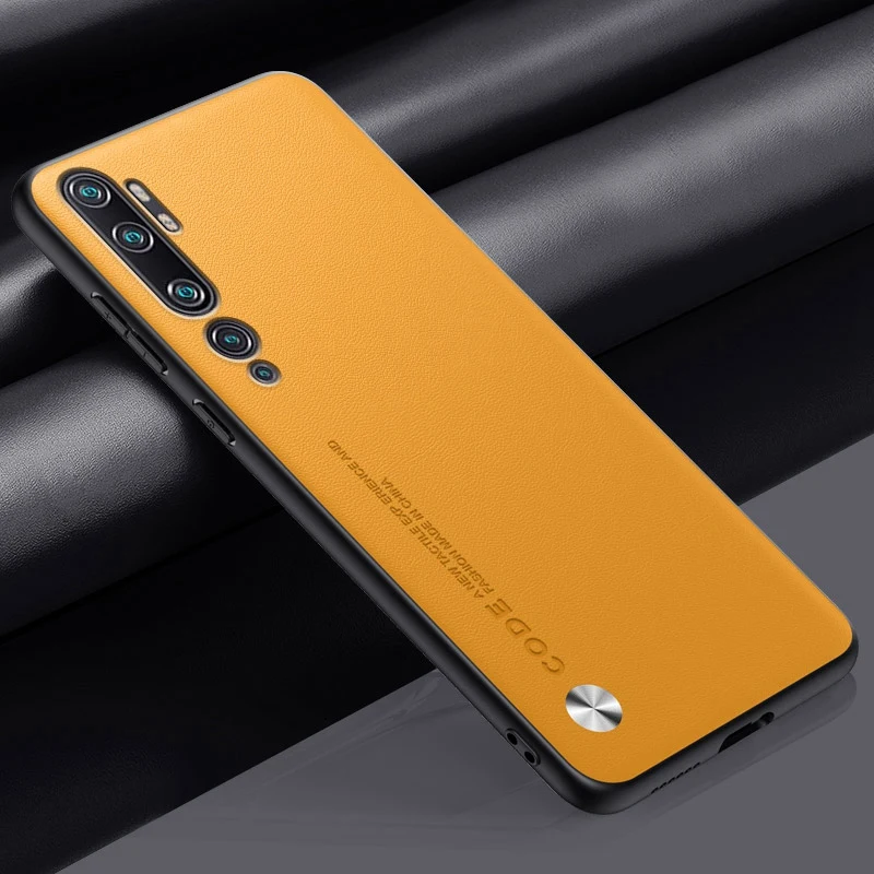 Luxury PU Leather Case For Xiaomi Mi Note 10 Pro Note10 Back Cover Matte Silicone Protection Phone Case For Xiaomi Mi CC9 Pro