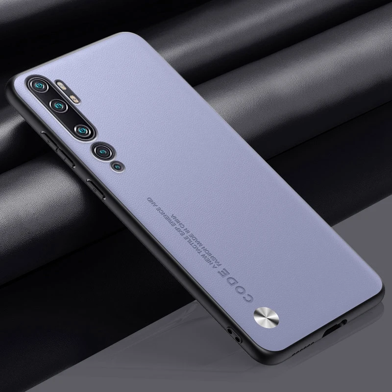 Luxury PU Leather Case For Xiaomi Mi Note 10 Pro Note10 Back Cover Matte Silicone Protection Phone Case For Xiaomi Mi CC9 Pro