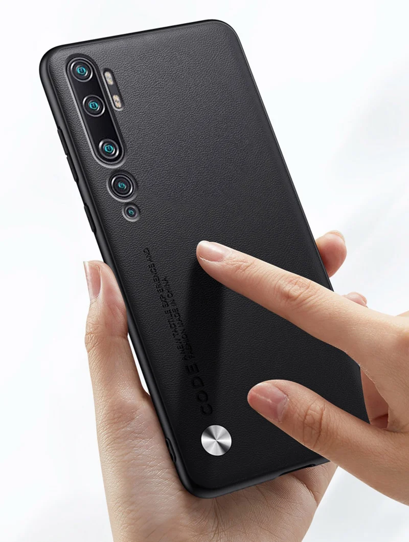 Luxury PU Leather Case For Xiaomi Mi Note 10 Pro Note10 Back Cover Matte Silicone Protection Phone Case For Xiaomi Mi CC9 Pro
