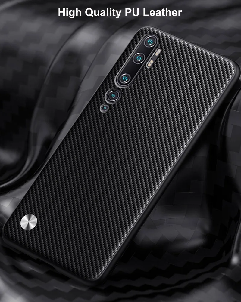 Luxury PU Leather Case For Xiaomi Mi Note 10 Pro Note10 Back Cover Matte Silicone Protection Phone Case For Xiaomi Mi CC9 Pro