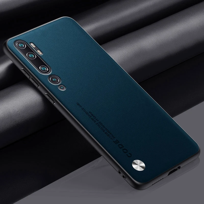 Luxury PU Leather Case For Xiaomi Mi Note 10 Pro Note10 Back Cover Matte Silicone Protection Phone Case For Xiaomi Mi CC9 Pro