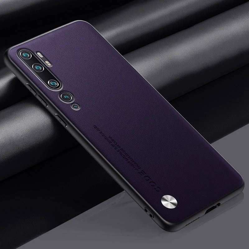 Luxury PU Leather Case For Xiaomi Mi Note 10 Pro Note10 Back Cover Matte Silicone Protection Phone Case For Xiaomi Mi CC9 Pro