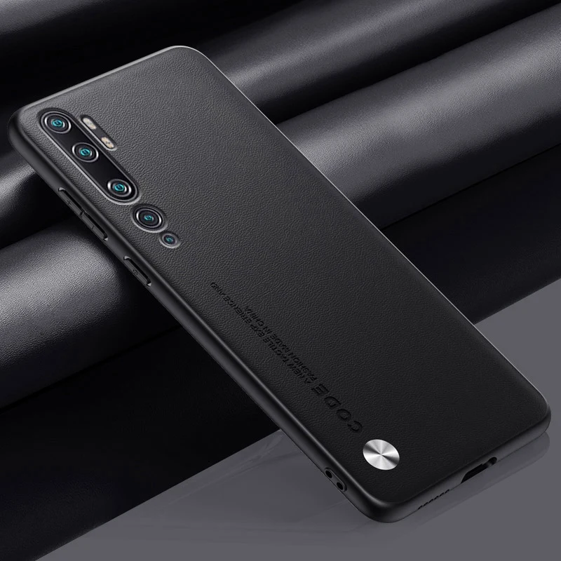 Luxury PU Leather Case For Xiaomi Mi Note 10 Pro Note10 Back Cover Matte Silicone Protection Phone Case For Xiaomi Mi CC9 Pro