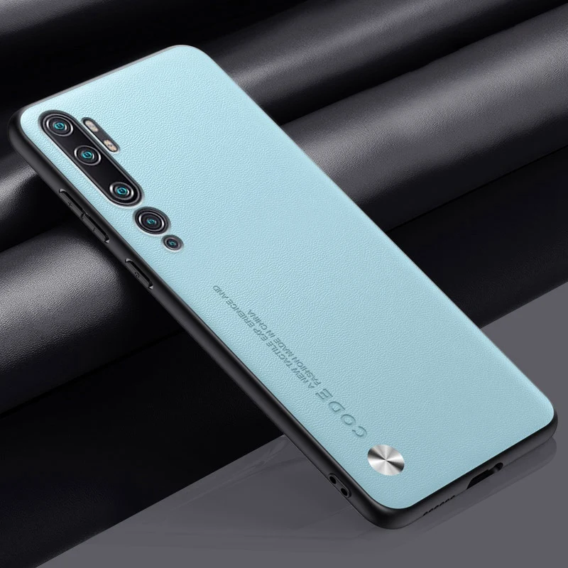 Luxury PU Leather Case For Xiaomi Mi Note 10 Pro Note10 Back Cover Matte Silicone Protection Phone Case For Xiaomi Mi CC9 Pro
