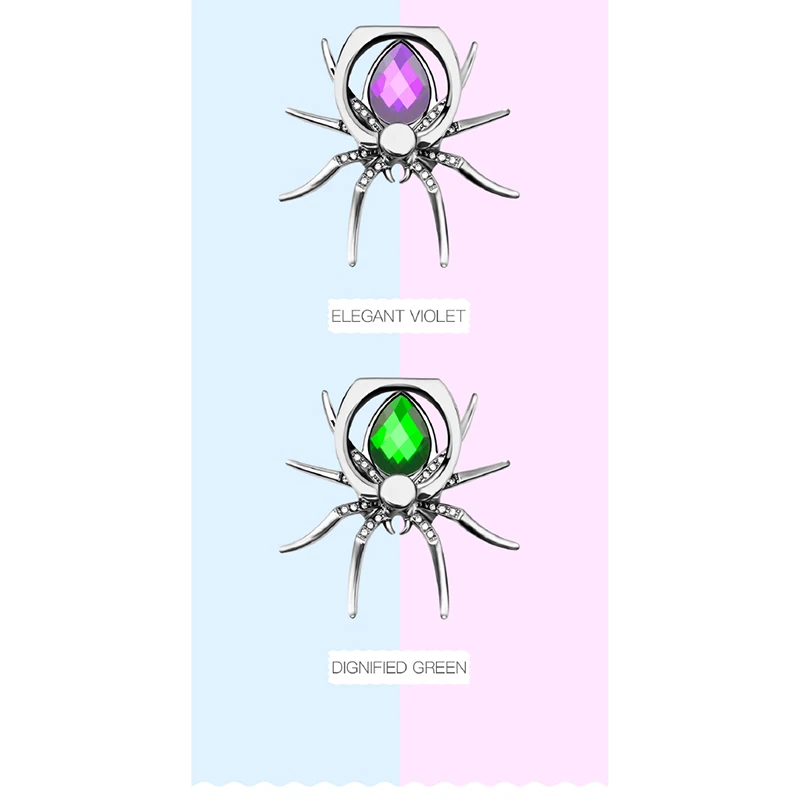 Mobile Spider Ring Phone Holder Luxury Diamond Cell Phone Finger Grip Holder for IPhone 360 Phone Expanding Stand Finger Holder