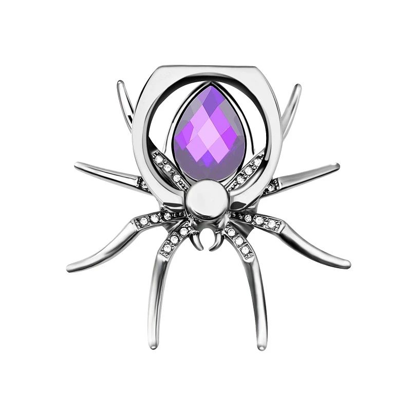 Mobile Spider Ring Phone Holder Luxury Diamond Cell Phone Finger Grip Holder for IPhone 360 Phone Expanding Stand Finger Holder