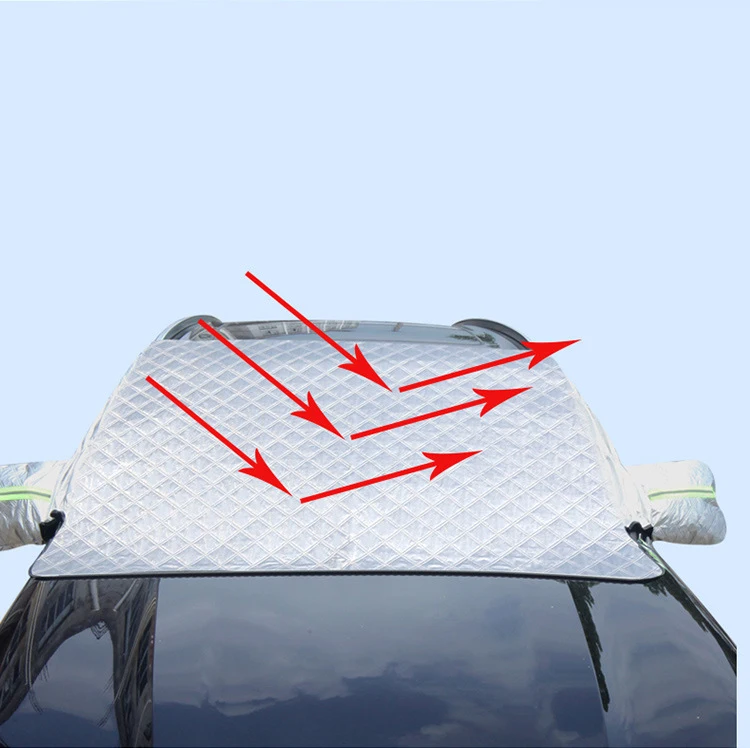 Car Snow Cover Extra Large Windshield Side Window Protector Covers For Snow Ice Sun Shade Dust Frost Freezing Accessories