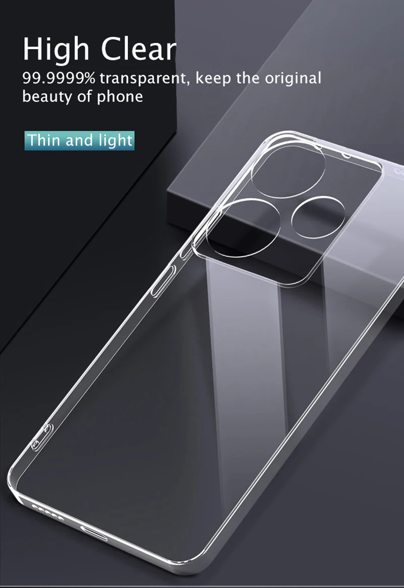 For Xiaomi Poco F6 F5 F4 F3 X6 X5 X4 X3 GT M6 M4 M3 Pro 4G 5G Silicone Case Shockproof Clear Cover Ultra Thin Soft Clear Shell